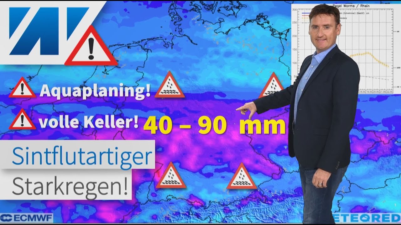 Der totale Absturz: Sturzfluten, Überschwemmungen, Alpenschnee, kalte Luft! Update Winterprognose!