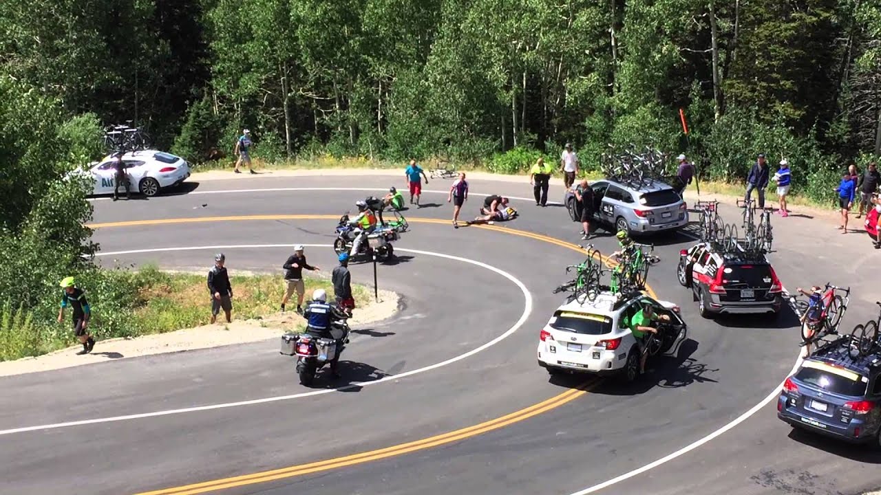 Guardsman's Pass Tour of Utah 2015 Crash