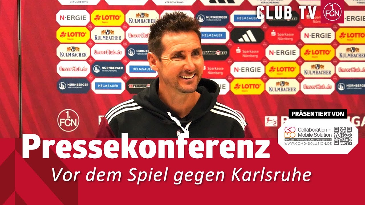 RE-LIVE: Die PK mit Miro Klose vor dem Spiel gegen Karlsruhe