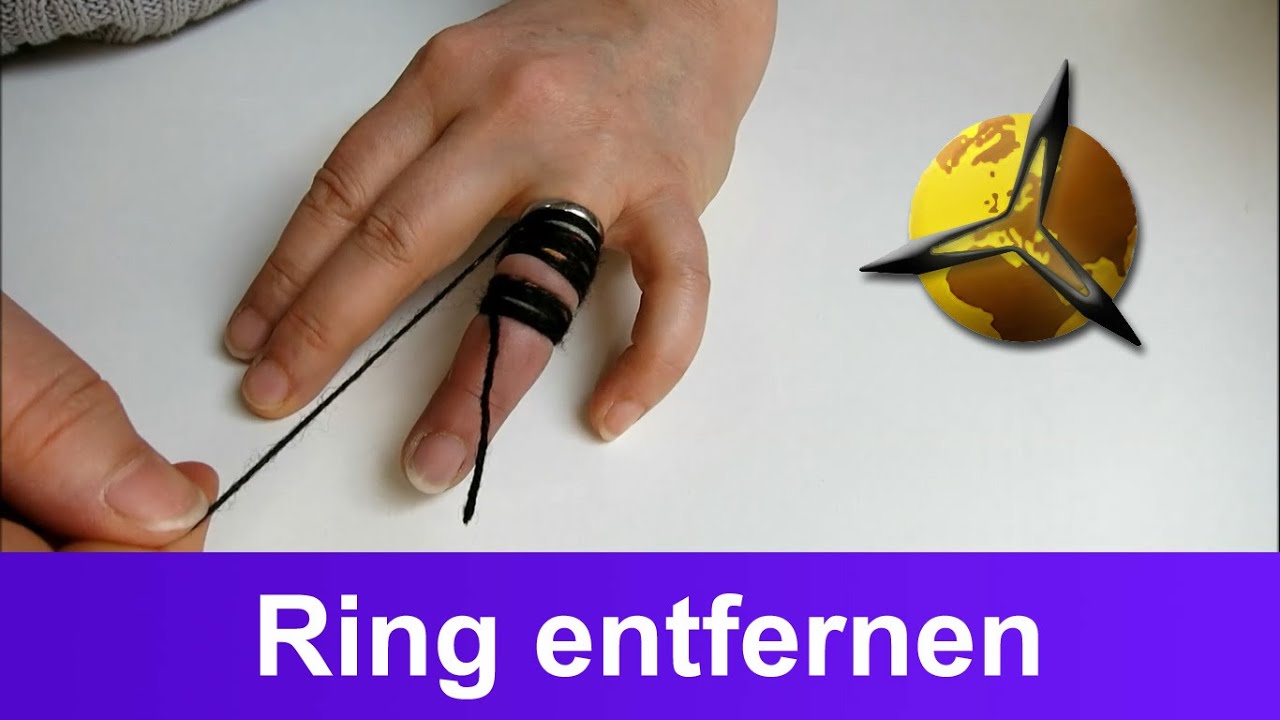 Ring vom Finger entfernen / abziehen (Fadentrick)