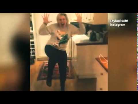 Taylor Swift films Lena Dunham busting a...