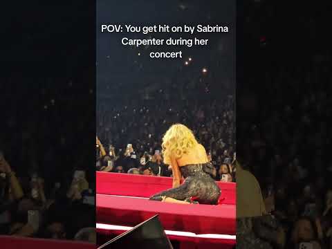 Sabrina Carpenter hits fan with item thrown on stage