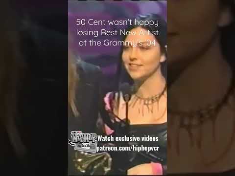 50 Cent wasn’t happy losing Best New Artist at the Grammy’s ‘04 #50cent #gunit #hiphopvcr #hiphop