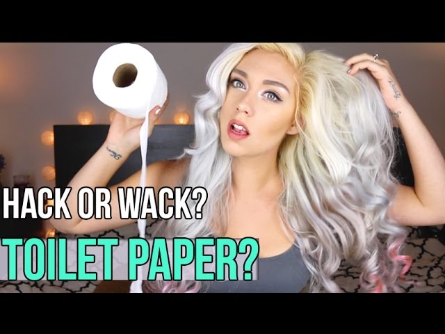 TOILET PAPER CURLS? BEAUTY HACKS OR WACK?