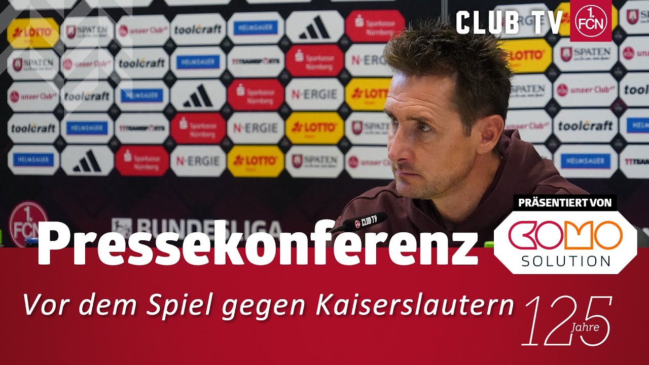RE-LIVE: Die PK mit Miro Klose vor dem Spiel gegen Kaiserslautern