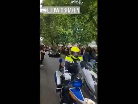 Abschied von Helmut Kohl - Der Trauerkonvoi in Ludwigshafen