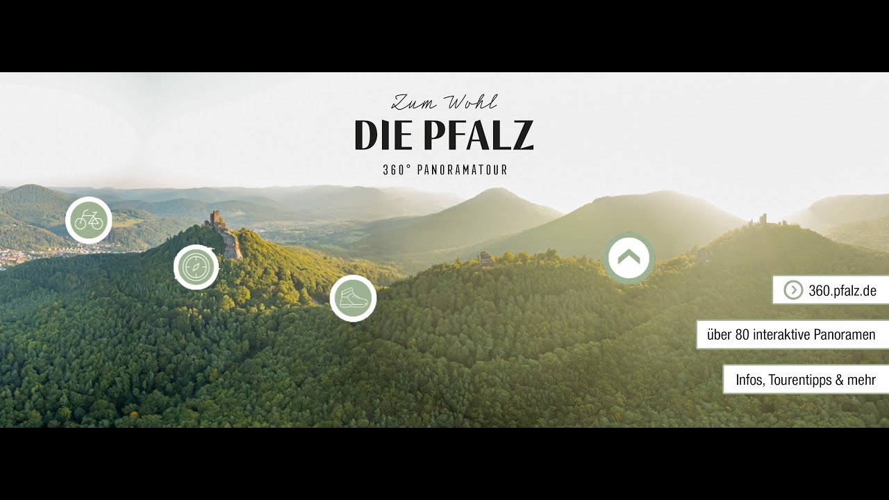 Virtueller Rundflug über die Pfalz - digitale 360°-Panoramatour
