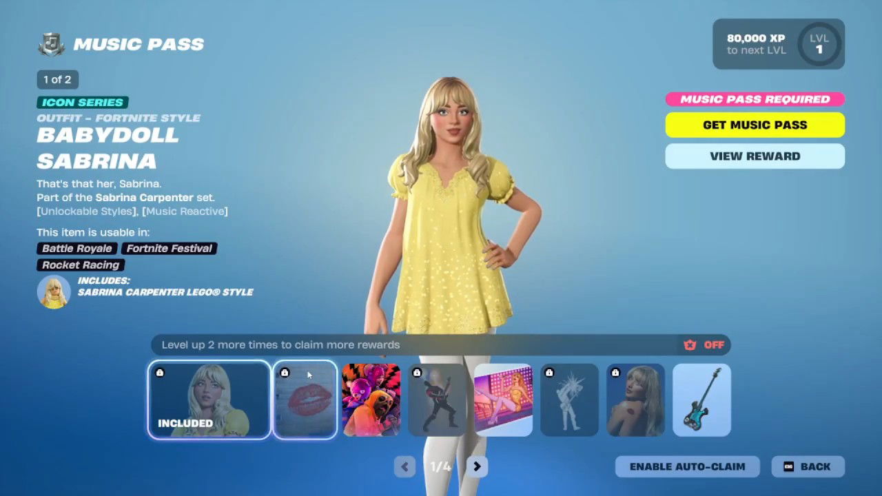 Fortnite Sabrina Carpenter Battle Pass (Full Showcase)