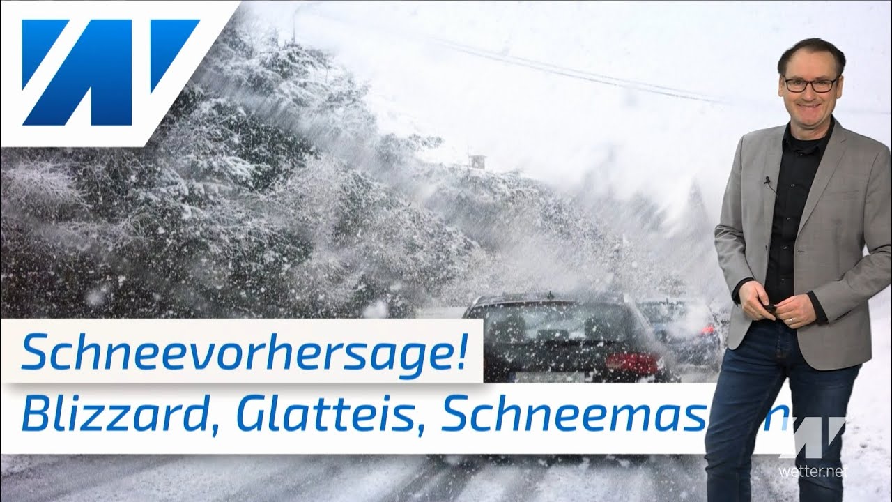 Schnee-Chaos: Wintersturm rauscht über Deutschland. Blizzard und Eisregen. Update: Schneeprognose.