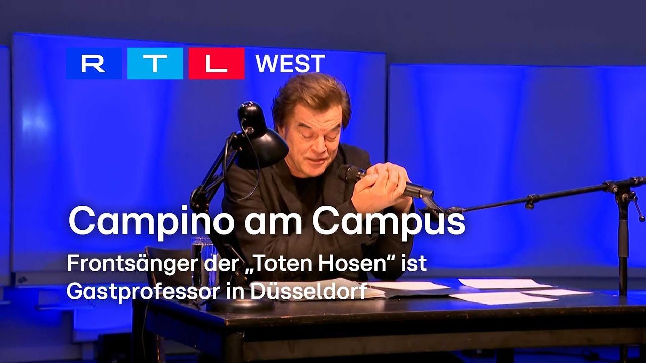 Campino am Campus: "Tote Hosen"-Frontsänger ist Gastprofessor in Düsseldorf | RTL WEST, 02.04.2024