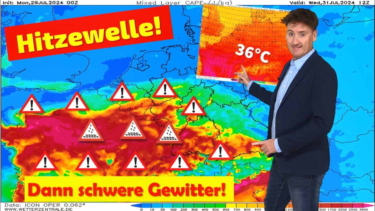 ACHTUNG: Schwere Unwetter mit extremer Schwüle! Die Hitze endet mit einem Knall: Tornados, Orkanböen