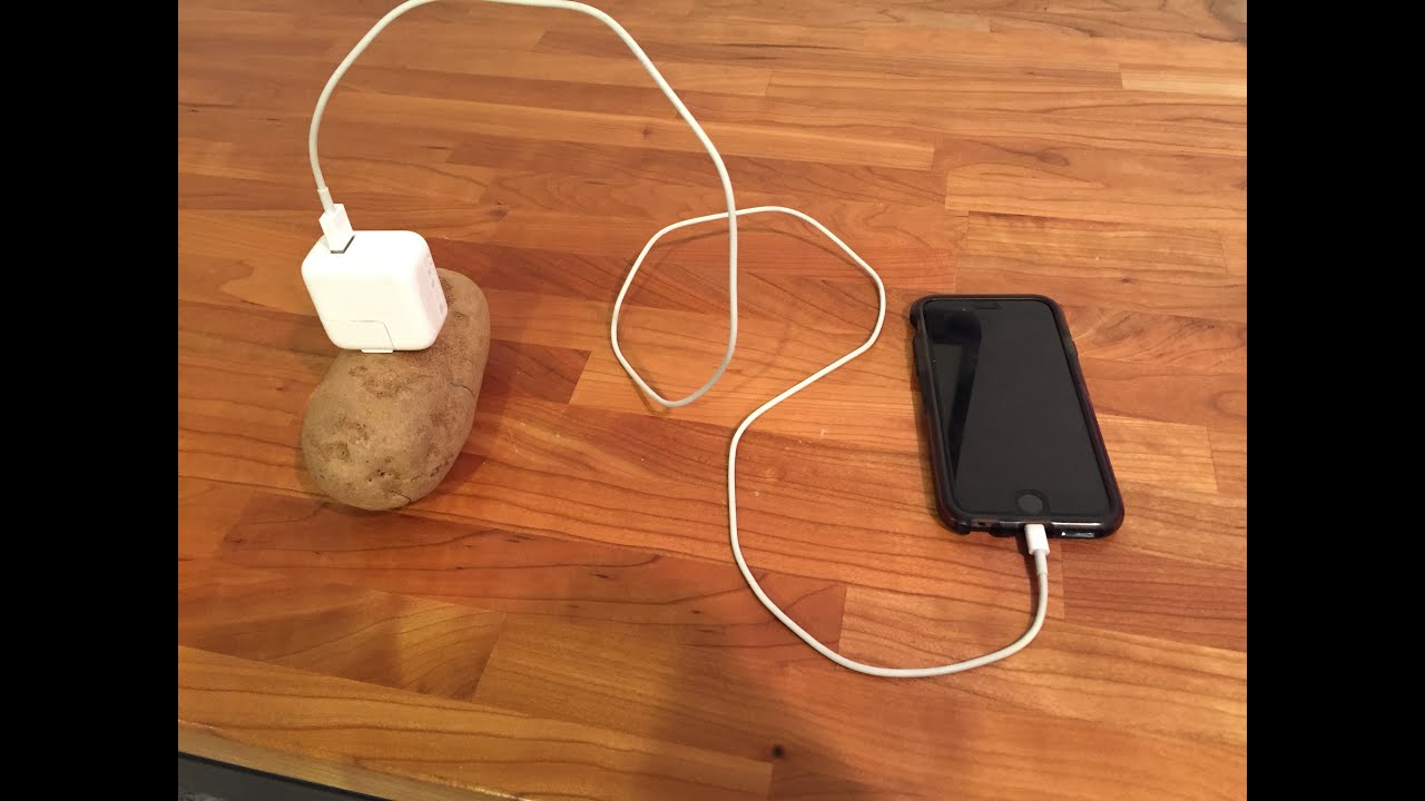 Mobile charging with a potato
