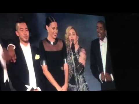 Katy Perry Joins Madonna Onstage in LA
