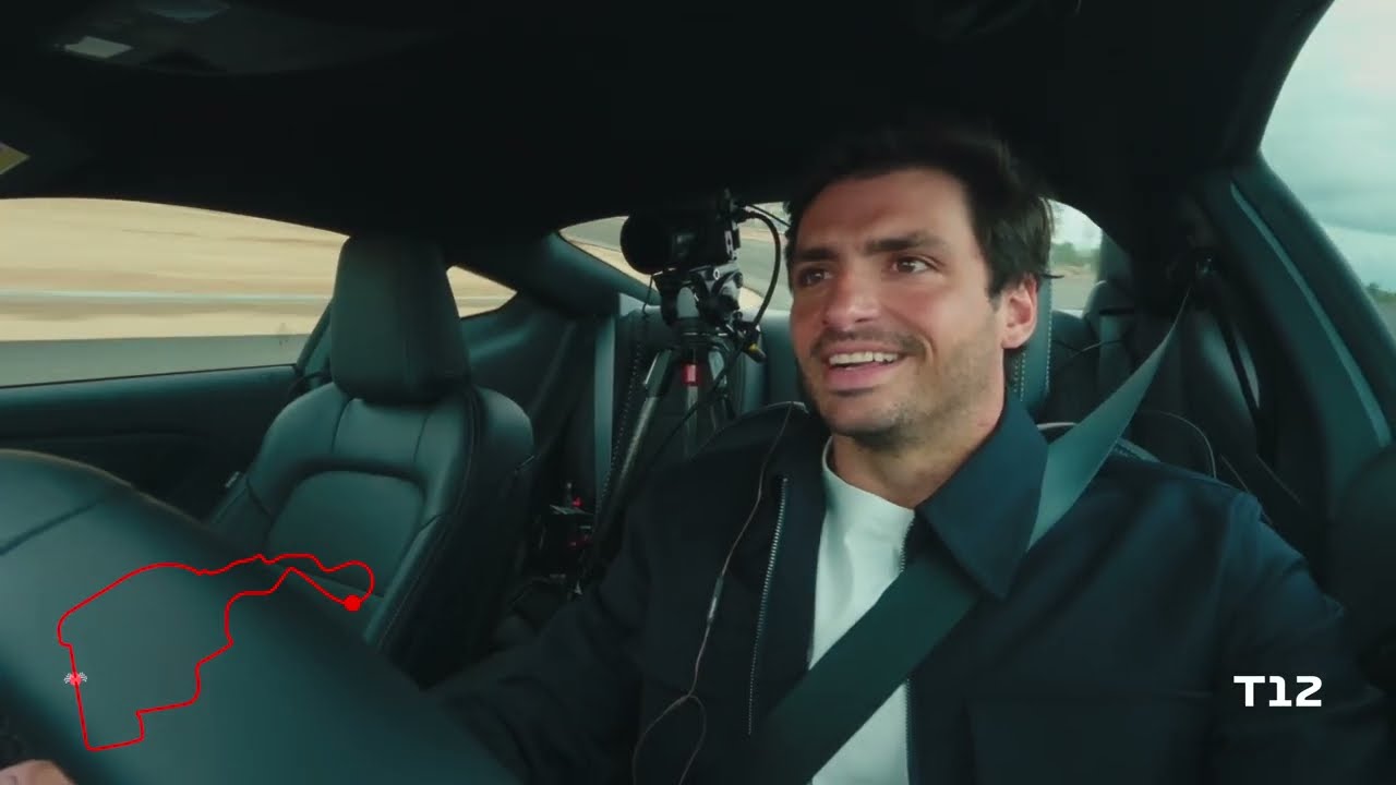 [SUB ENG] This is MADRING: Carlos Sainz completes the first lap of the circuit 🏁