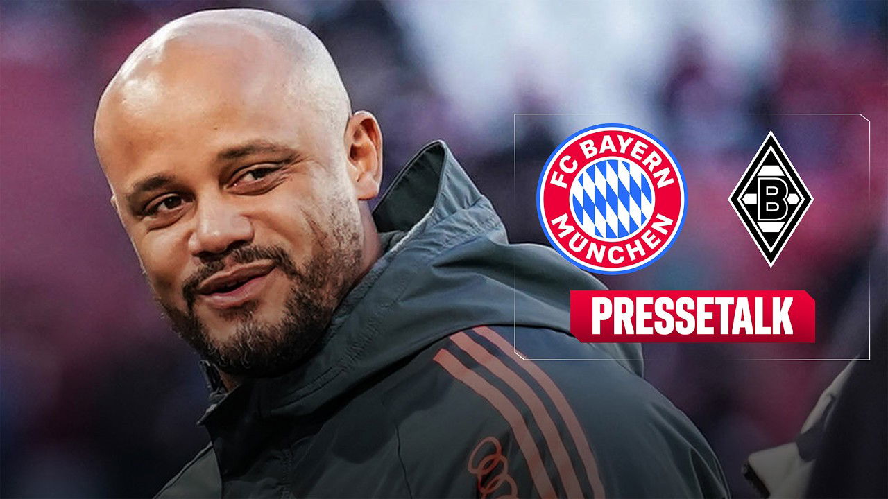 LIVE 🔴 Pressetalk vor FC Bayern - Borussia M'gladbach mit Vincent Kompany | 25. Spieltag Bundesliga