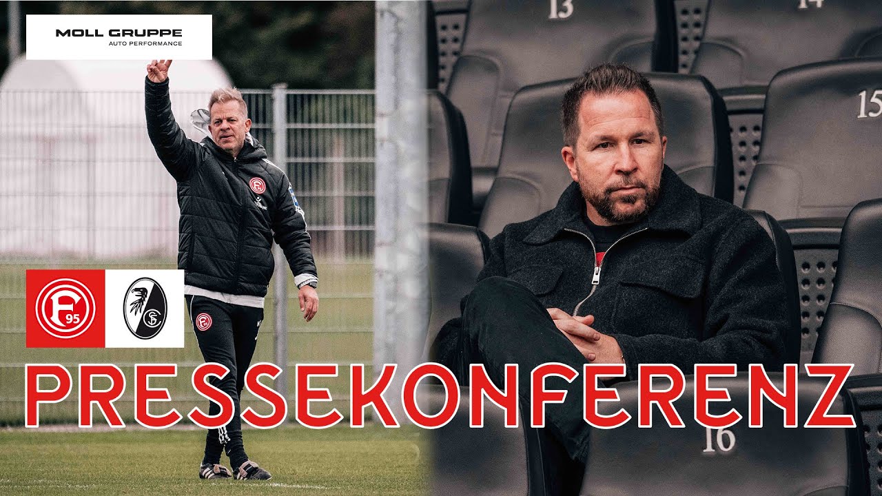PRESSEKONFERENZ | Fortuna Düsseldorf vs. SC Freiburg | DFB-Pokal | Anfang vor #F95SCF