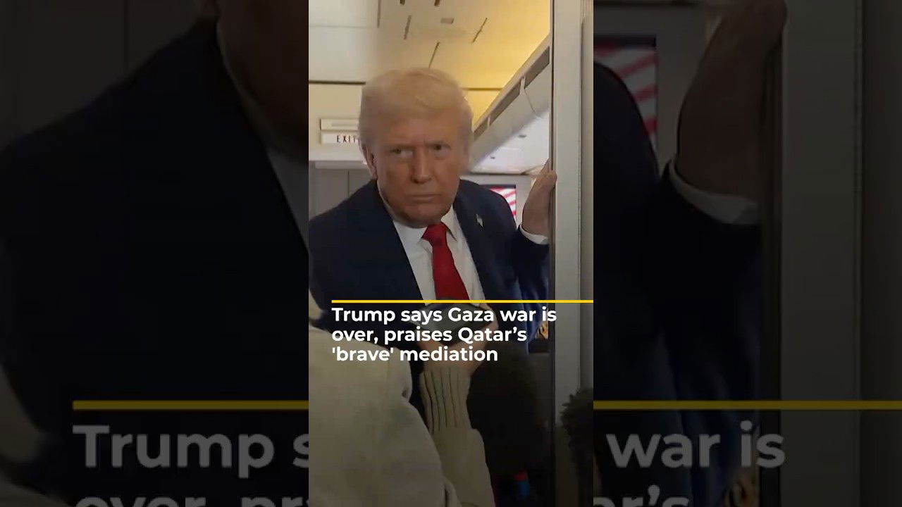 Trump says Gaza war is over, praises Qatar’s role in peace deal