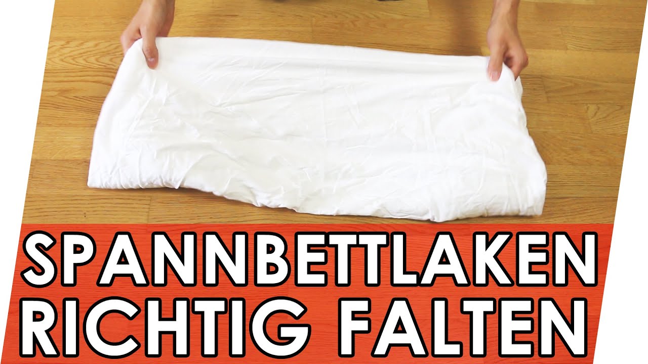 Spannbettlaken falten | Mit diesem Trick einfach Spannbettlaken richtig falten!