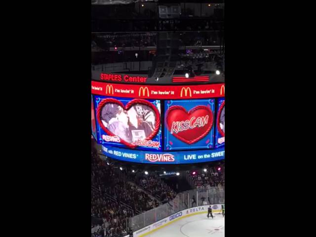 Gay couple smooches on LA Kings Kiss Cam