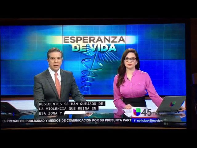 Vitoria Marchioli on Univison News.