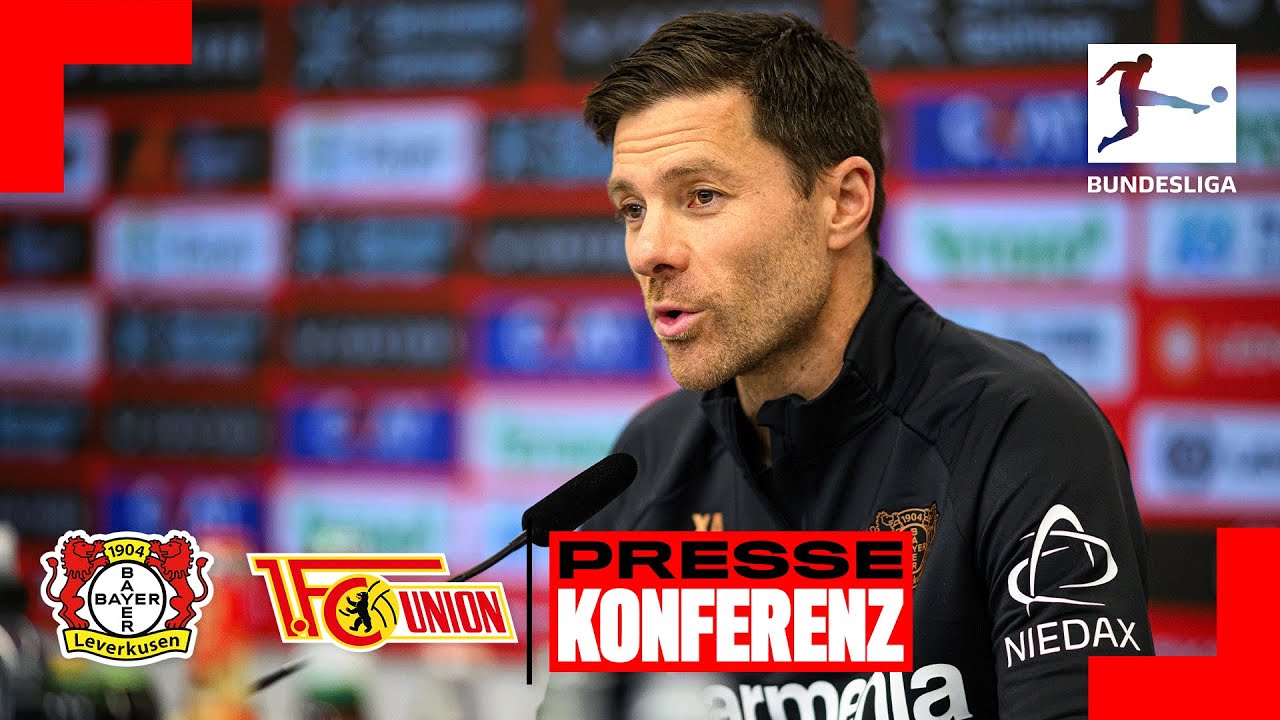 RE-LIVE: PK mit Xabi Alonso vor Bayer 04 Leverkusen 🆚 1. FC Union Berlin | Bundesliga, 29. Spieltag