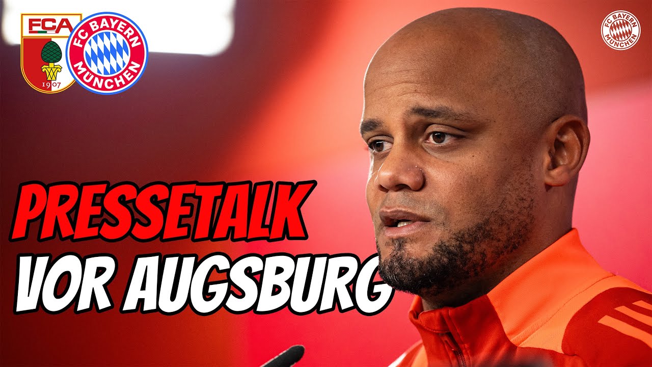 Pressetalk mit Kompany vor FC Augsburg - FC Bayern | Bundesliga