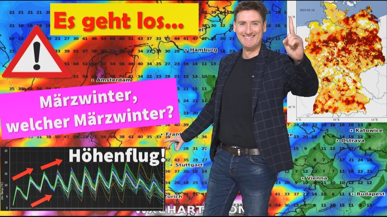 Es geht los! Das ist der Durchbruch: Der Frühling erreicht Deutschland! Aber: Weiter Dürre im Boden!