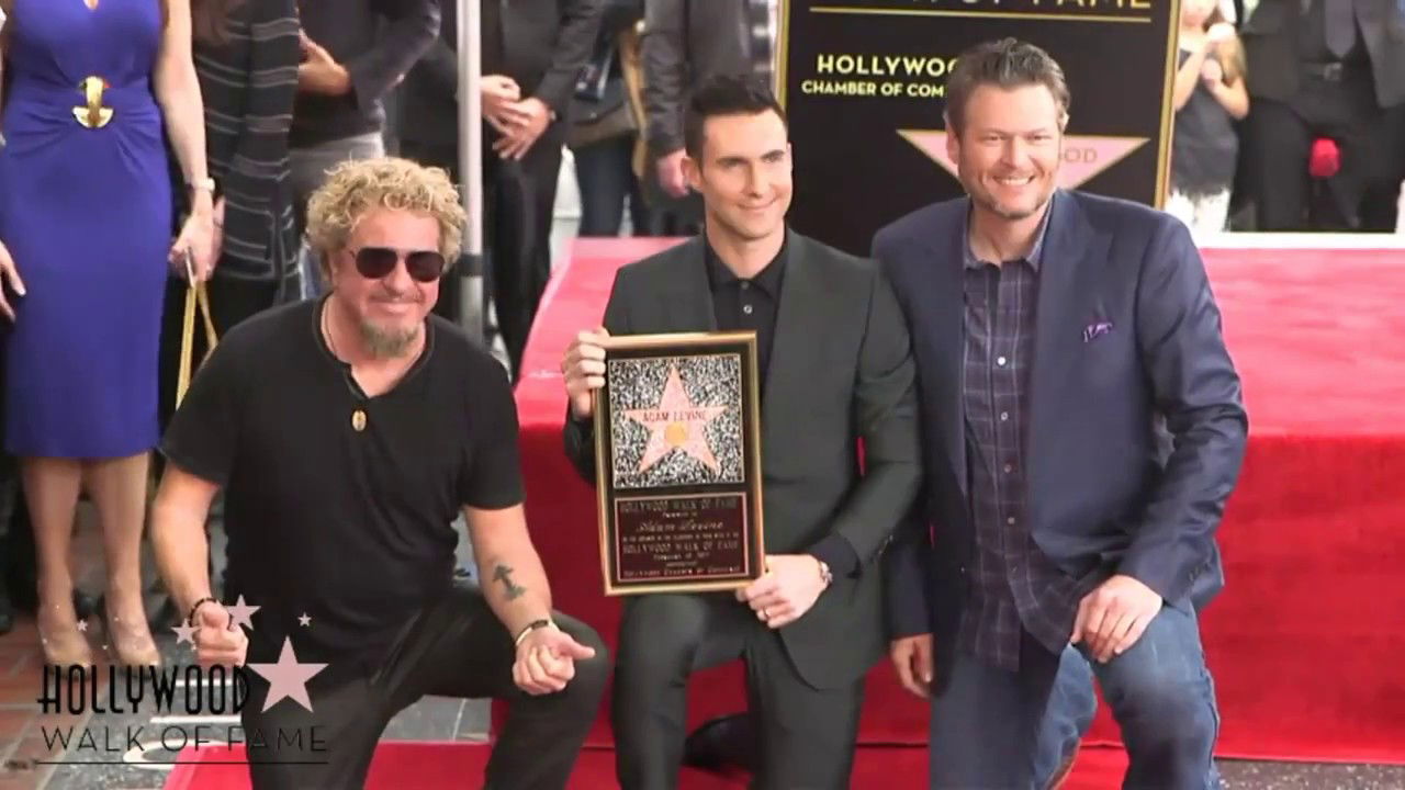 Adam Levine - Hollywood Walk Of Fame Ceremony (Highlights)