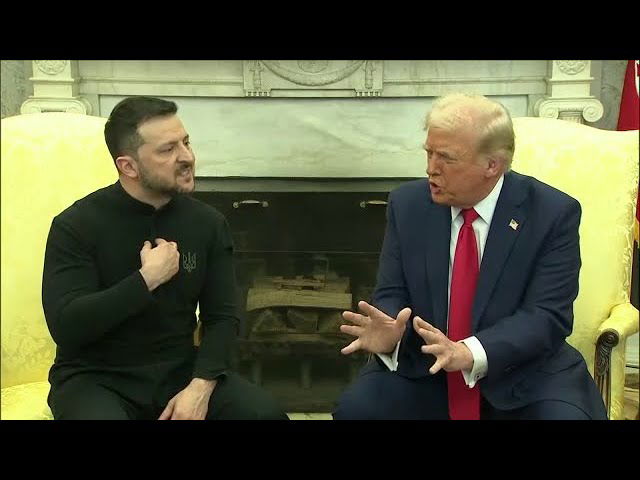 Trump tells Zelenskyy: “You have to be thankful, you don’t have the cards.”