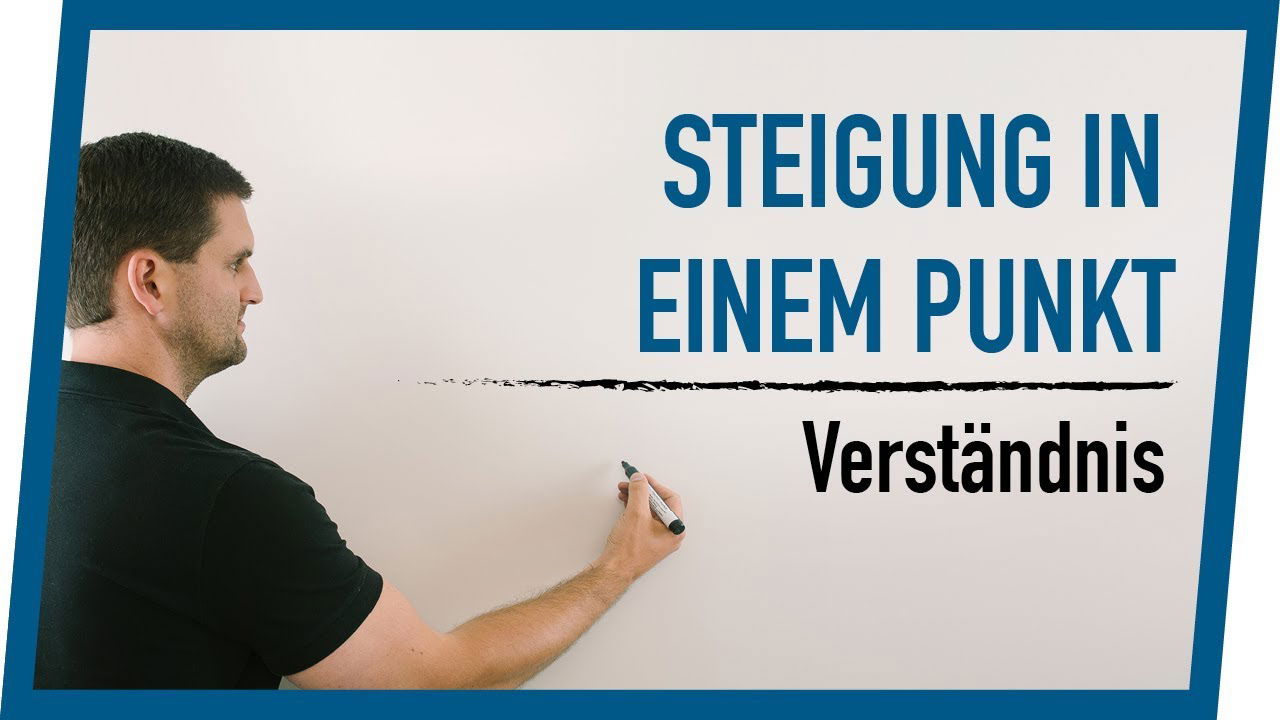Steigung in einem Punkt | Anfänge mit Näherung durch 2 Punkte | Mathe by Daniel Jung