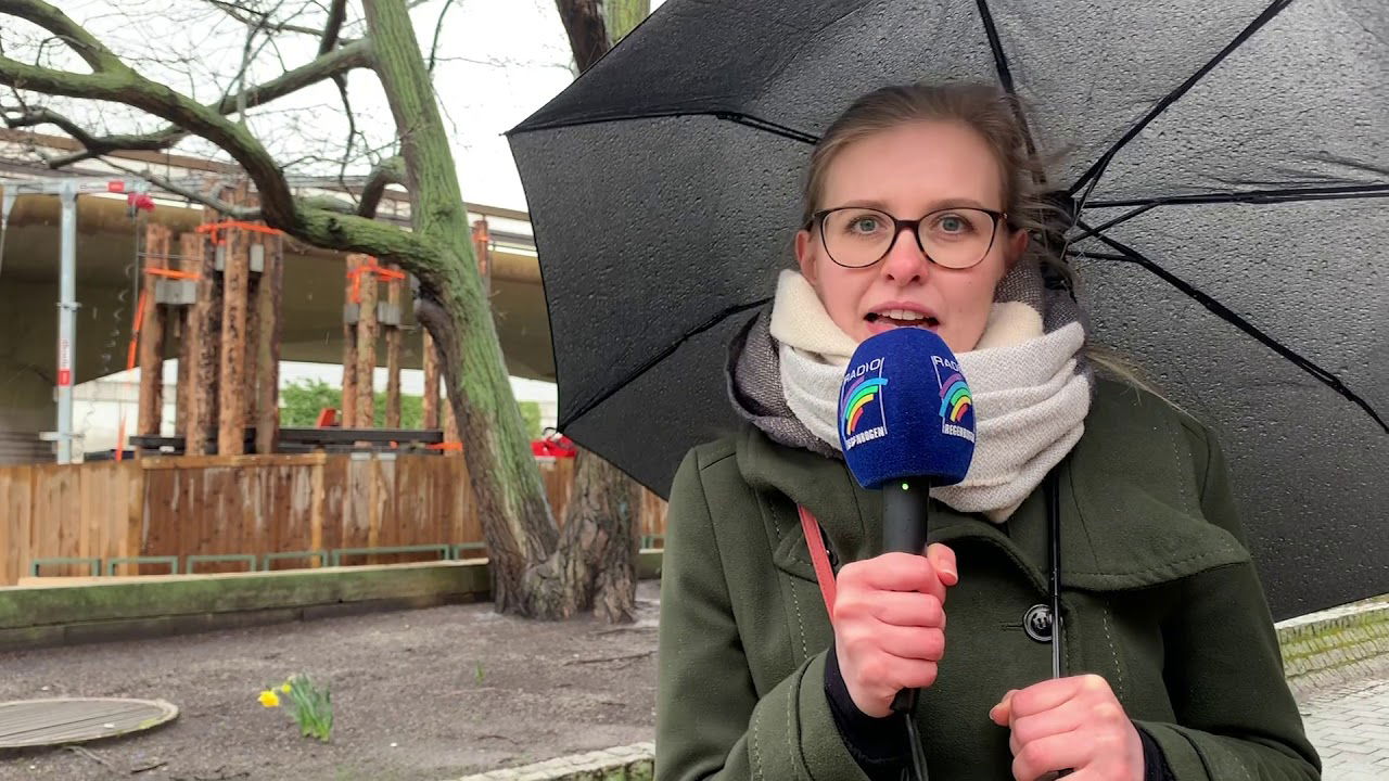 Hochstraße Süd in Ludwigshafen - der Beginn der Abrissarbeiten