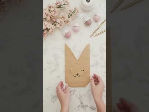 Osterhasen Geschenktüte - Last Minute Osternest / Osterkörbchen - schnell, einfach & günstig