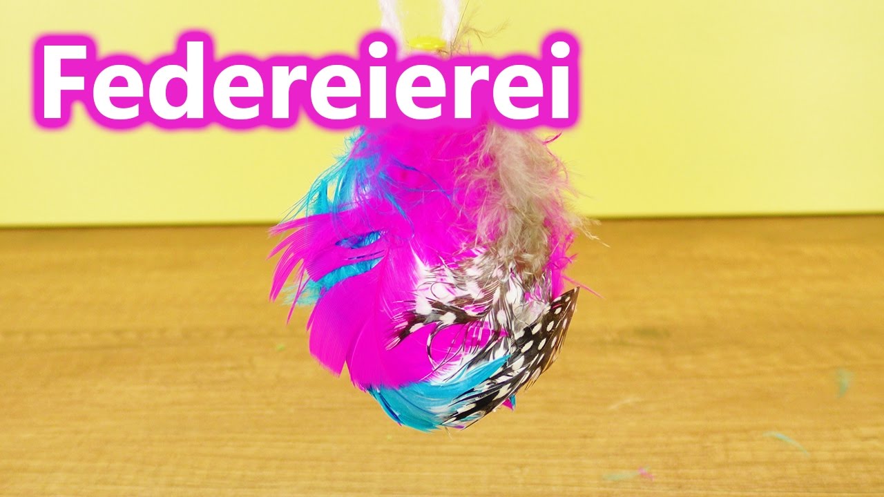 OSTERDEKO mit Federn | Eier bekleben und aufhängen | Da staunt der Osterhase! DIY Kids Club
