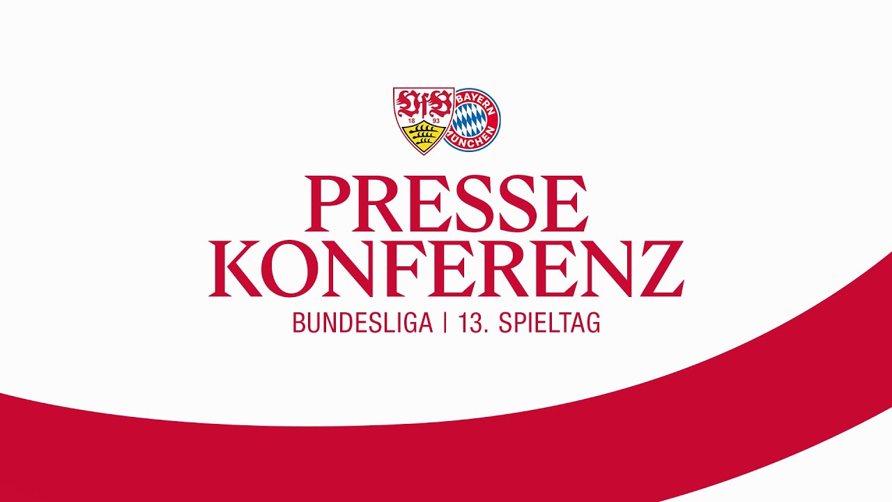 LIVE Pressekonferenz: VfB Stuttgart - FC Bayern München  | Bundesliga