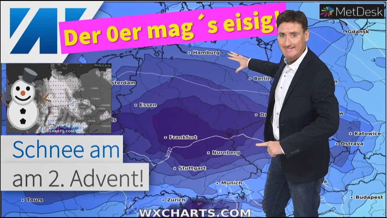 Sibirische Kälte 🥶 kommt näher: Schnee und Glätte am 2. Advent! Die 0er-Ensembles stürzen ab!