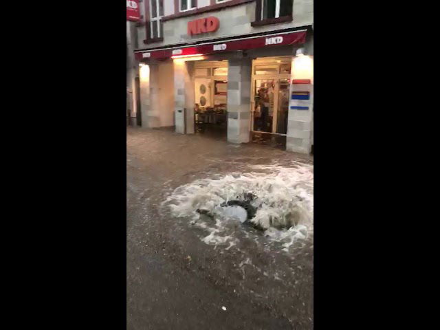 Starker Regen in Grünstadt