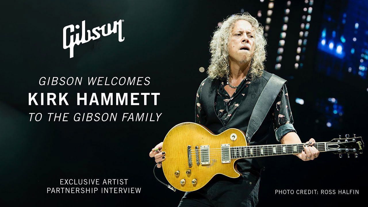Gibson Welcomes Kirk Hammett To The Gibson Family