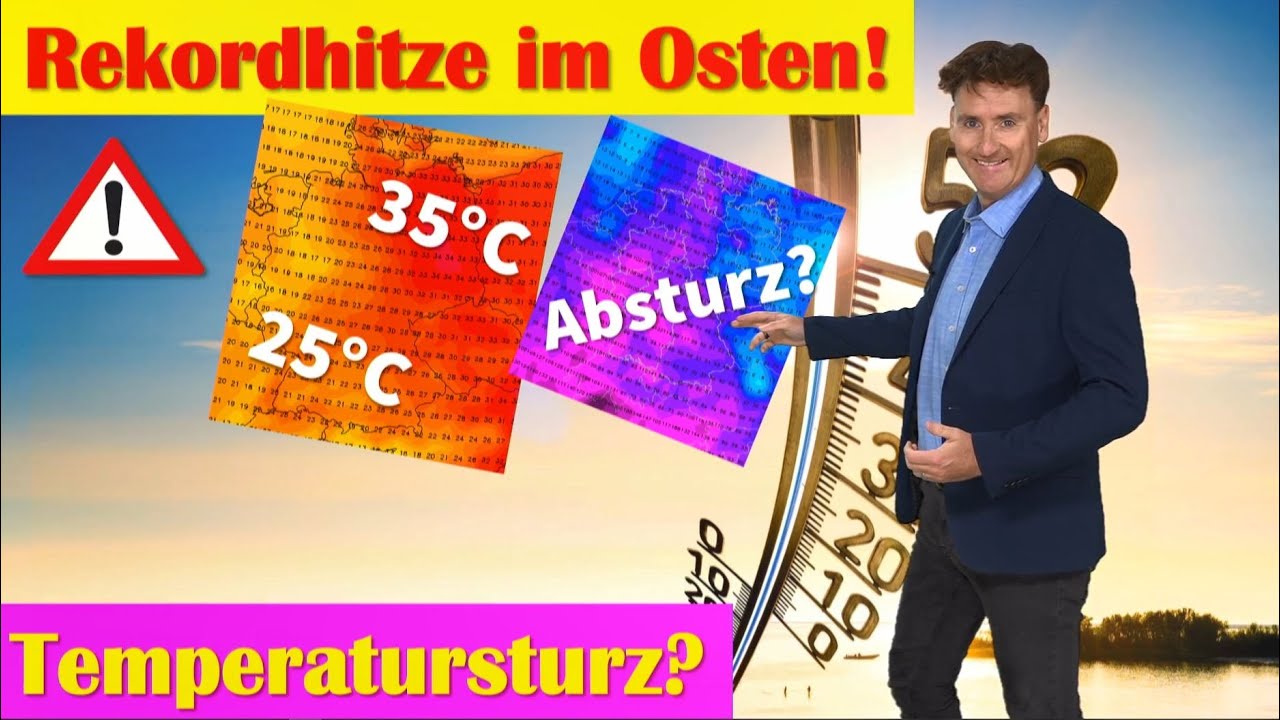 REKORDHITZE im Osten: Hitzewelle dauert weiter an. ABER: Nächste Woche Temperatursturz MÖGLICH!