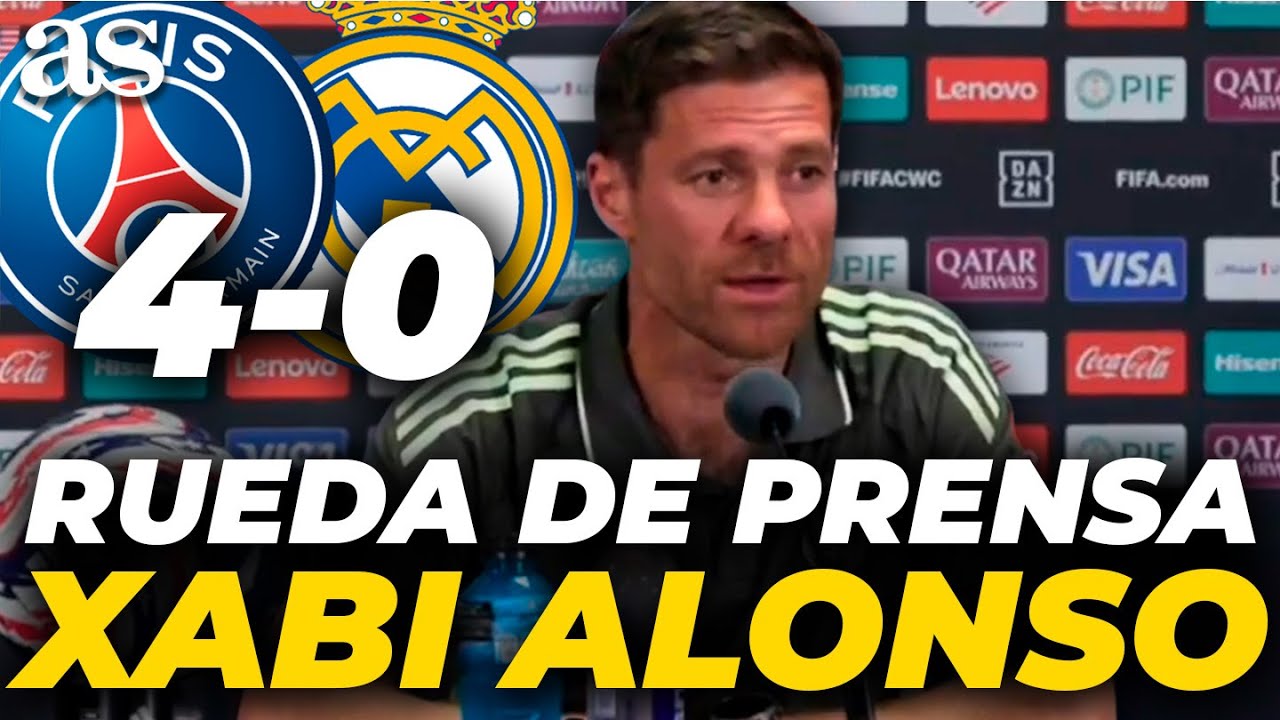 XABI ALONSO, RUEDA DE PRENSA completa tras el APABULLANTE PSG 4 - REAL MADRID 0 | MUNDIAL DE CLUBES