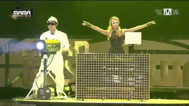 Paris Hilton performing at Mnet Asian Music Award 2013 (Ending Performance)