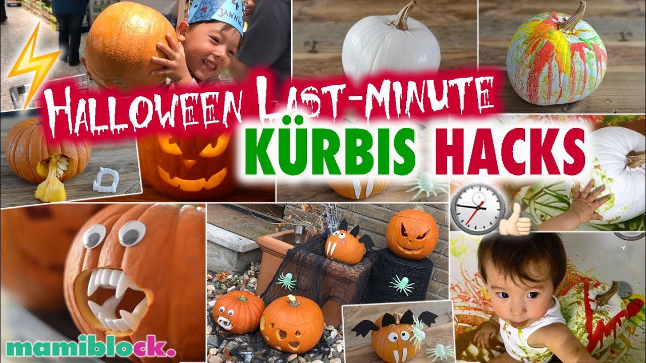 Kürbis Hacks ⏱🎃 | Die schönsten Last Minute Ideen | Halloween | mamiblock