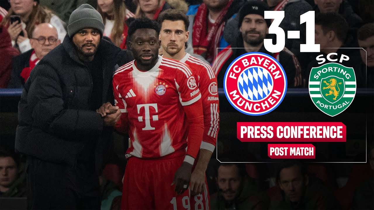 LIVE 🔴 Pressetalk nach 3:1-Sieg gegen Sporting Lissabon | Champions League – 6. Spieltag