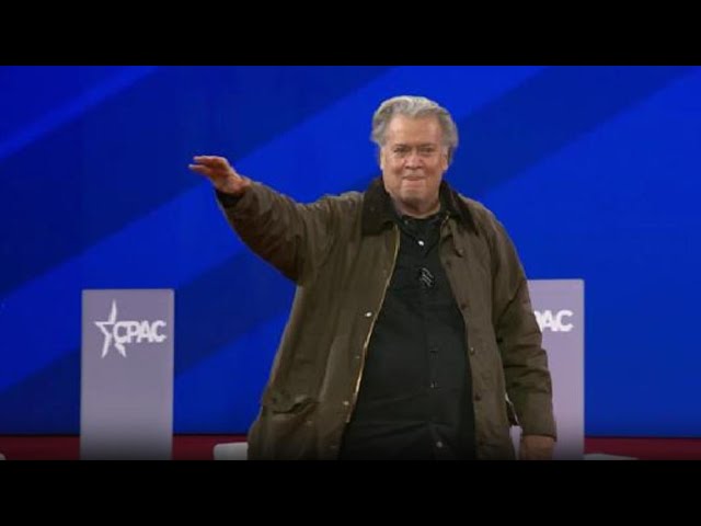 Steve Bannon mimics Elon Musk controversial 'salute' at CPAC