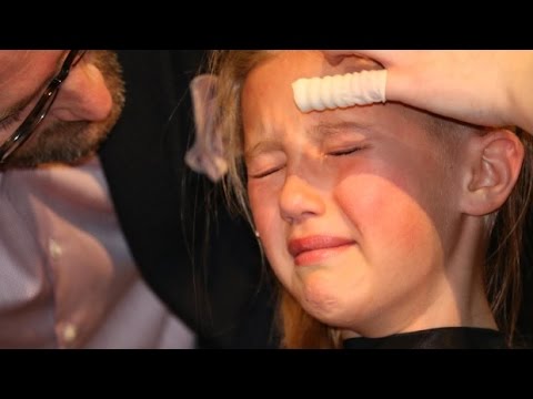 Sofia Smith gets her head shaved in solidarity and with love for her brother