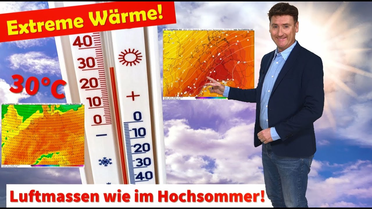 Absurde Wetterkarten: Hochsommerliche Wetterlage am Samstag! Fällt die 30°C-Marke? Saharastaub!