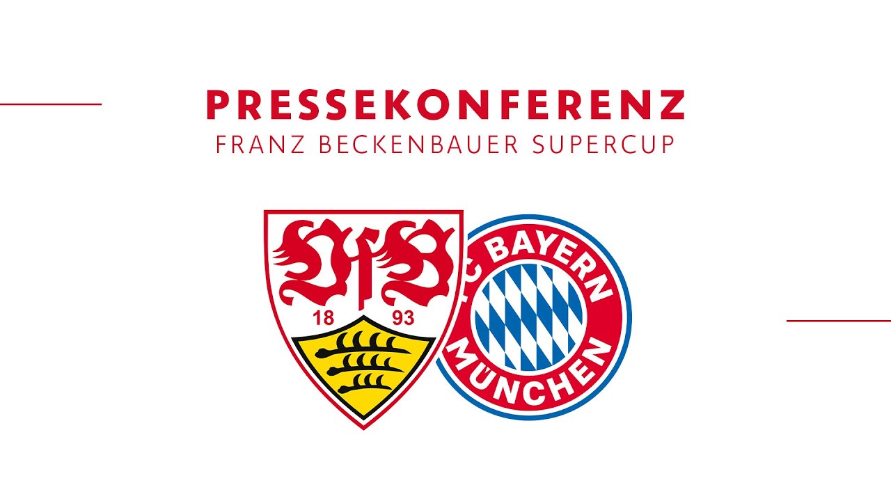 LIVE: Pressekonferenz VfB Stuttgart - FC Bayern München | Supercup