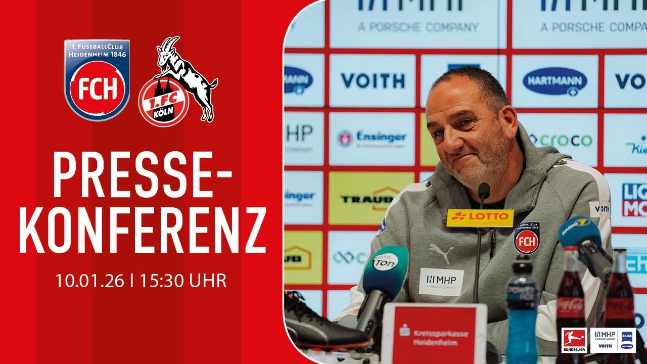 Die Pressekonferenz vor dem Spiel gegen den 1. FC Köln