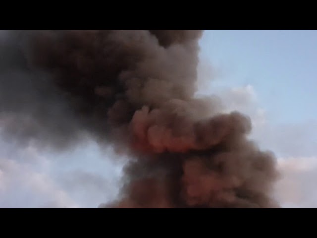 Brand auf Industriegelände in Homburg (19. März 2019)