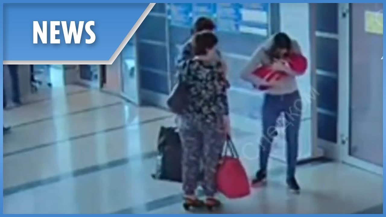 Distressing moment Russian mum hands over her baby for just £34