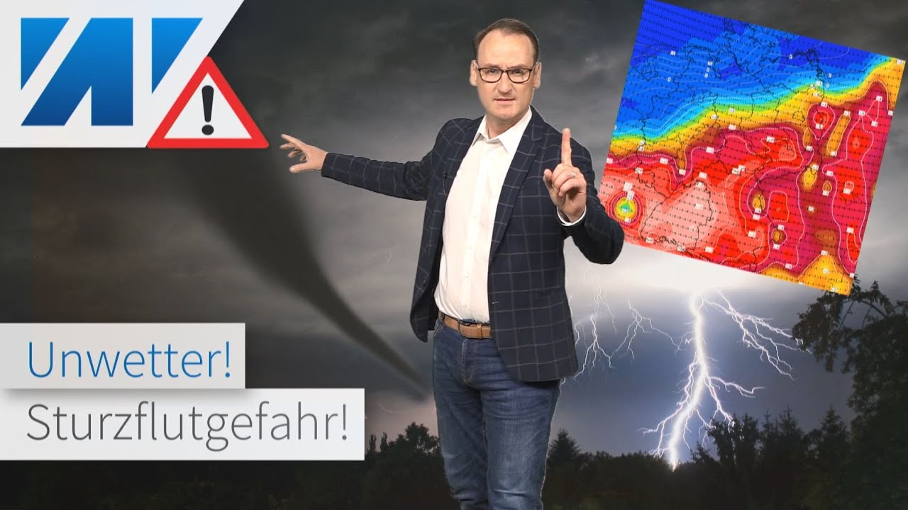 ACHTUNG: Schwergewitterlage am Wochenende! Sogar Tornados möglich. Regional Sturzfluten!